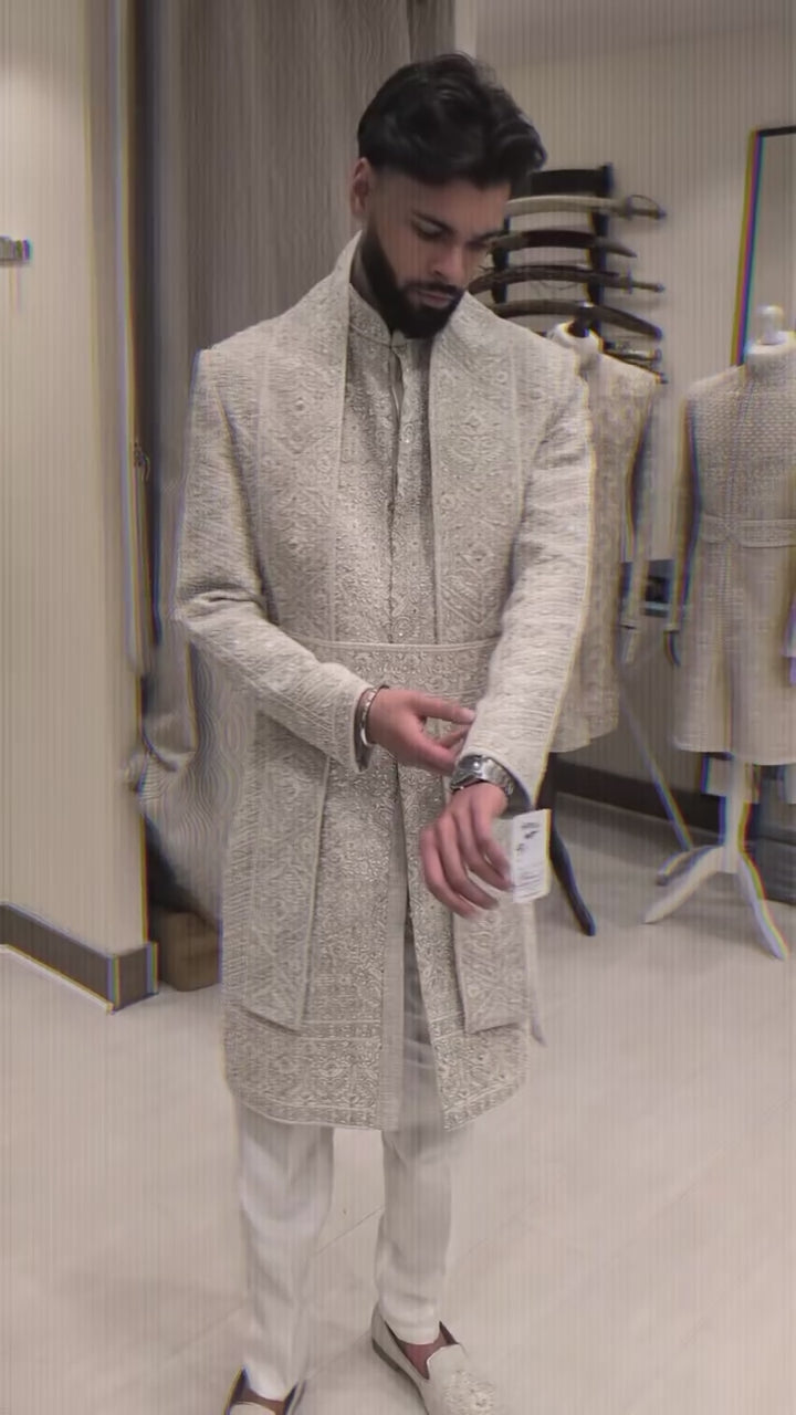The Ivory Imperial Sherwani Set